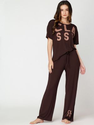 I like me Typography Printed Night suit