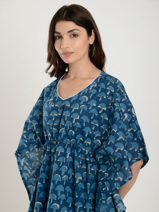 Ikk Kudi by Seerat Geometric Printed Pure Cotton Night Suit