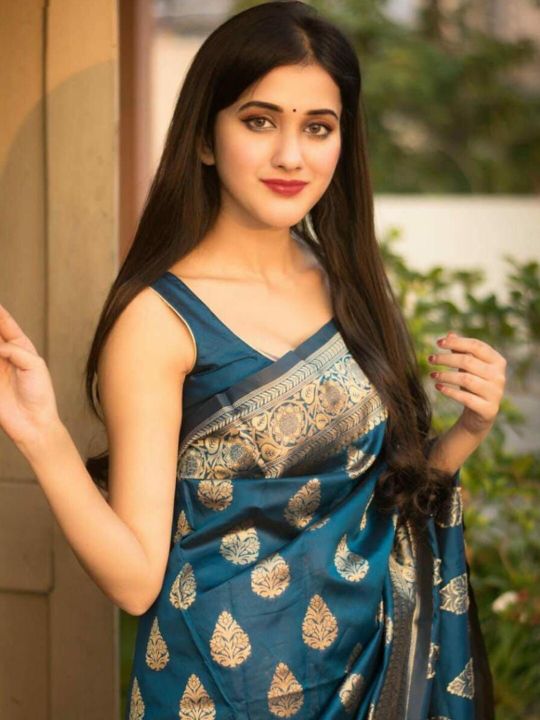 Jinax Woven Design Zari Pure Silk Banarasi Saree