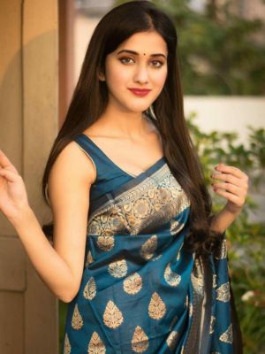 Jinax Woven Design Zari Pure Silk Banarasi Saree