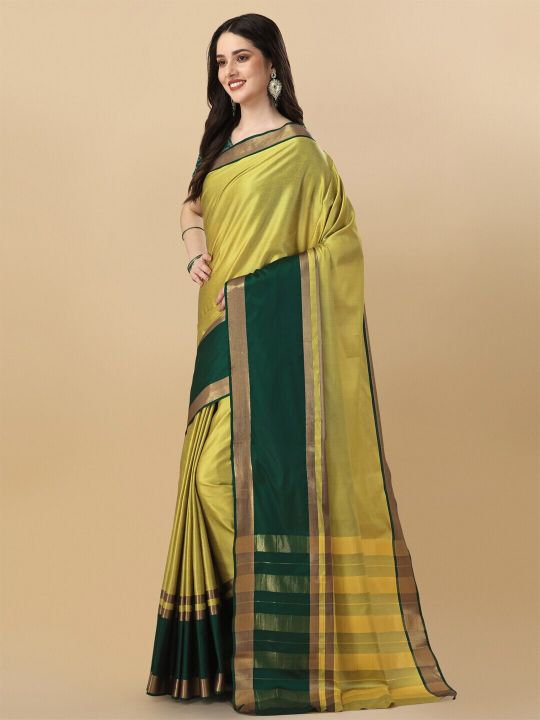 KALINI Zari Silk Cotton Saree