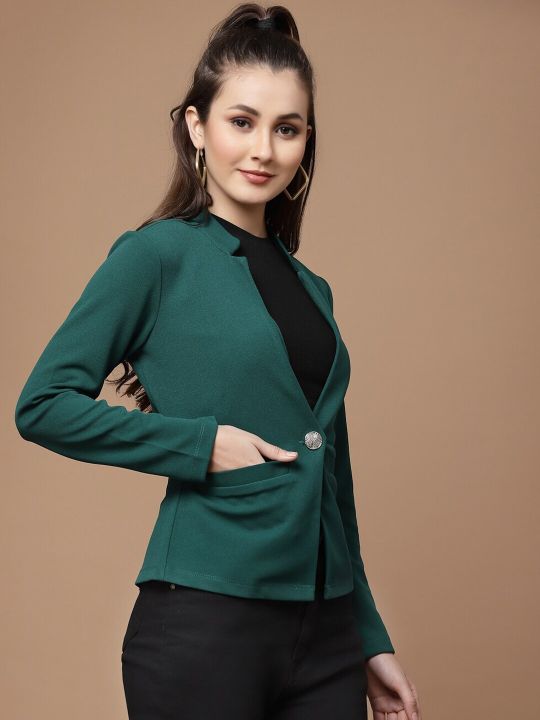 KASSUALLY Women Single-Breasted Blazer
