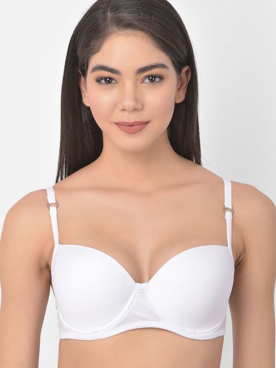 Level 1 Push-Up Underwired Full Cup Balconette T-shirt Bra in White