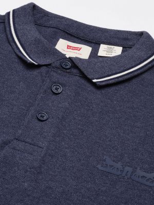 Levis Men Blue Solid T-shirt