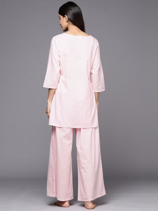 Libas Printed Cotton Night suit