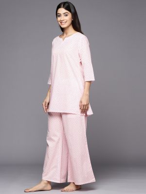 Libas Printed Cotton Night suit