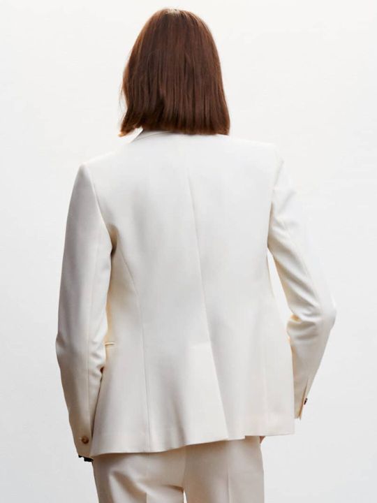 MANGO Single-Breasted Sustainable Formal Blazer