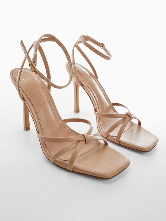 MANGO Strappy Mid-Top Stilettos