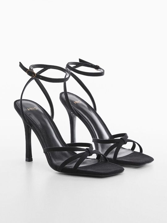MANGO Strappy Mid-Top Stilettos