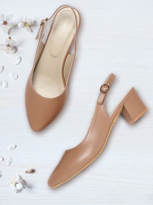 Marc Loire Women Brown Solid Pumps