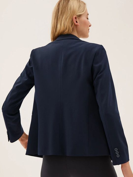 Marks & Spencer Women Single-Breasted Slim-Fit Formal Blazer
