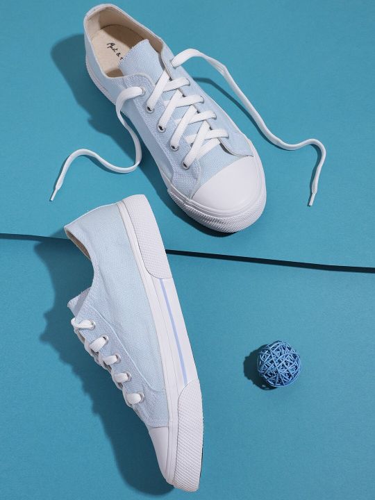 Mast & Harbour Women Blue Solid Sneakers