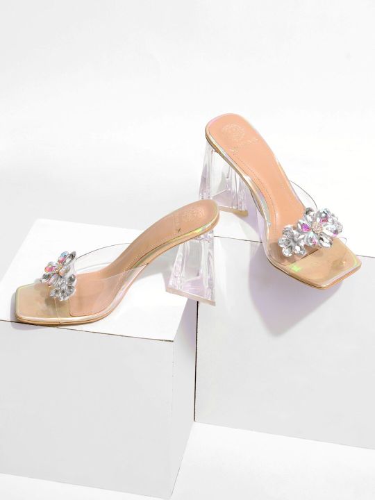 MODA-X Embellished Block Heels