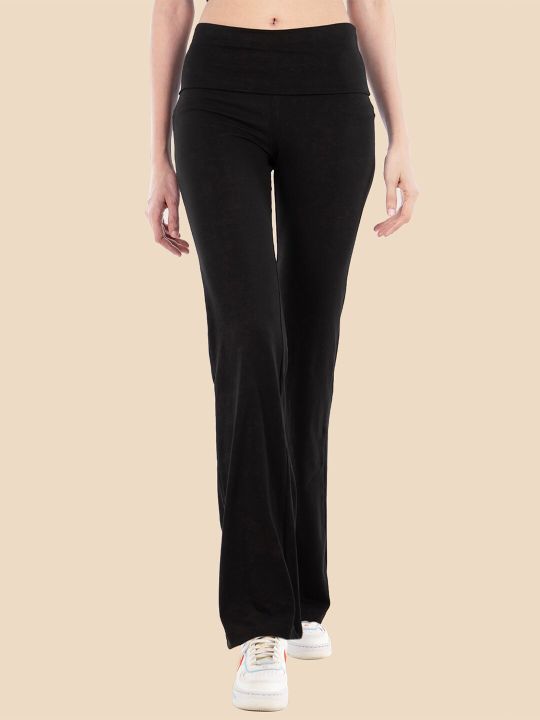 Nite Flite Women Black Boot Cut Yoga Pants