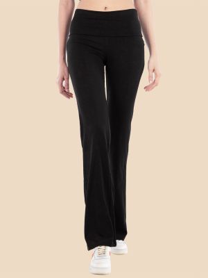 Nite Flite Women Black Boot Cut Yoga Pants