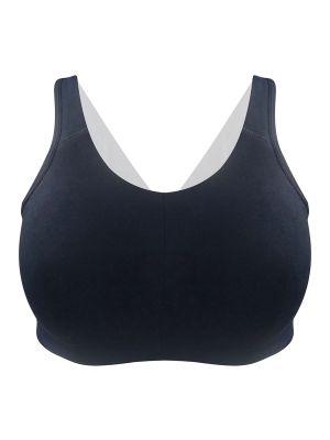 Non-Padded Non-Wired Full Cup Beginners T-shirt Bra in Black - Cotton