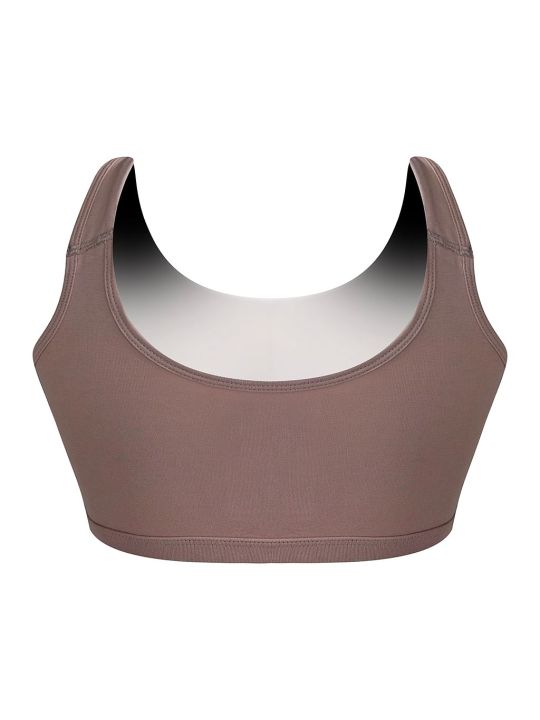 Non-Padded Non-Wired Full Cup Beginners T-shirt Bra in Nude Pink - Cotton