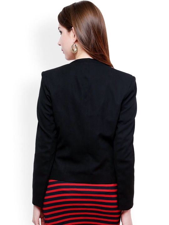 Pannkh Black Tailored Fit Blazer