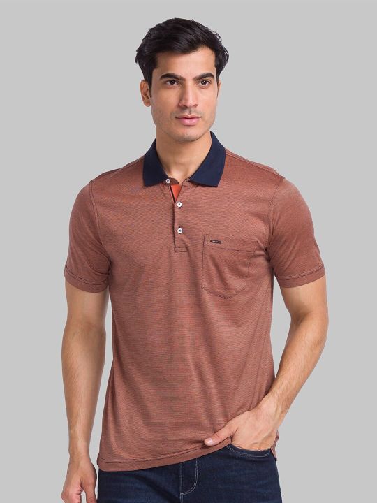 Park Avenue Polo Collar Pure Cotton Slim Fit T-shirt