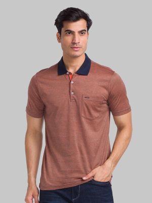 Park Avenue Polo Collar Pure Cotton Slim Fit T-shirt