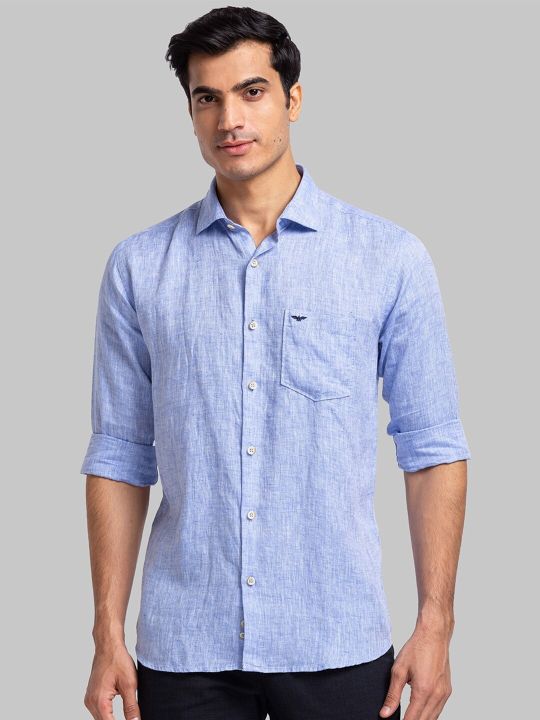 Park Avenue Slim Fit Pure Linen Casual Shirt