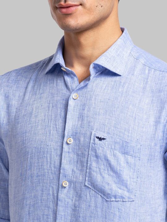 Park Avenue Slim Fit Pure Linen Casual Shirt
