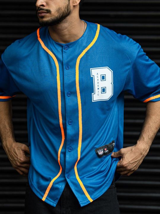 Powerlook Men Blue Typography Printed Round Neck Boxy T-Shirt