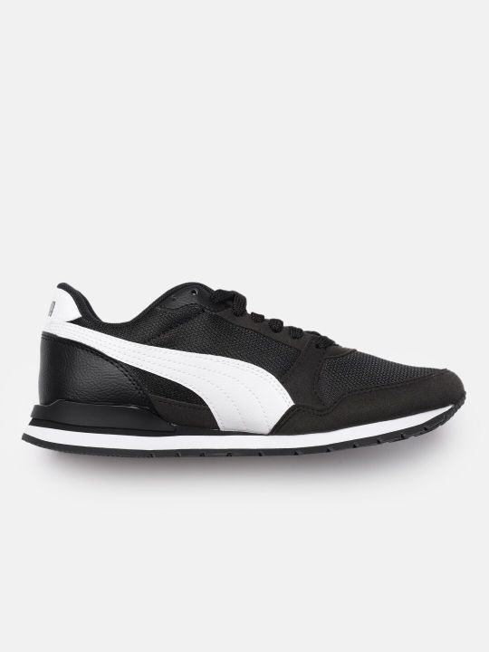 Puma Unisex Black Solid ST Runner v3 Mesh Sneakers