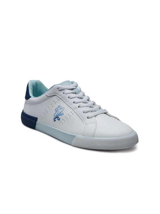 Red Tape Women White & Blue Colourblocked Sneakers