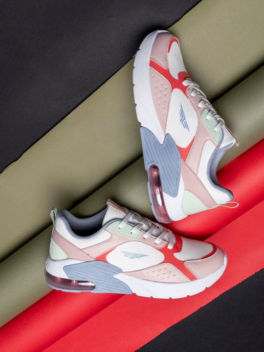 Red Tape Women White Mesh Walking Shoes