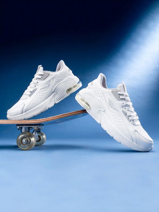 Red Tape Women White Mesh Walking Shoes