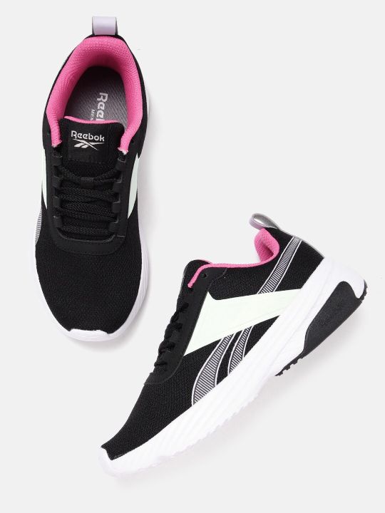 Reebok Women Woven Design FlyEase Runner Shoes