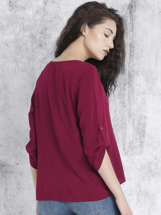 Roadster Burgundy High-Low Top