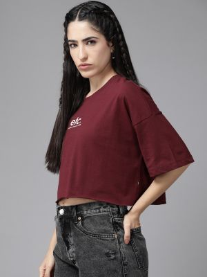 Roadster Printed Cotton Crop Top