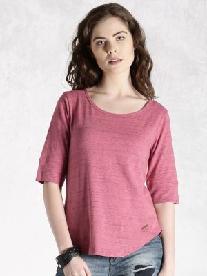 Roadster Women Coral Pink Top