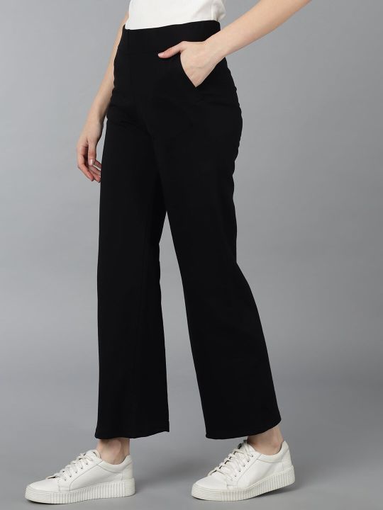 Rock Paper Scissors Women Mid-Rise Flared Lounge Pants