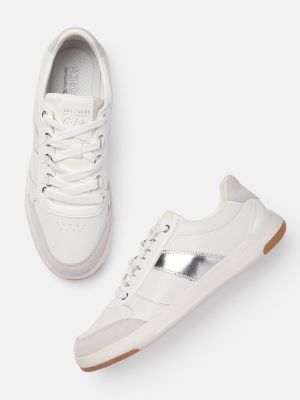 Skechers Women Leather Air-cooled Memory Foam Sneakers