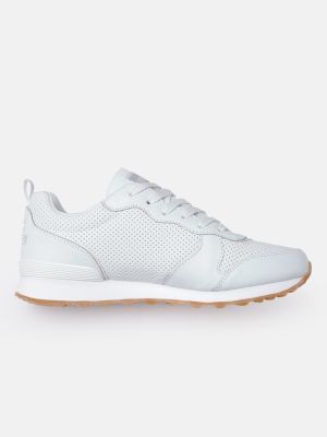Skechers Women White OG 85 Leather Sneakers