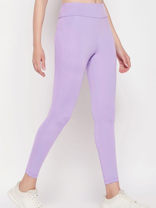 Snug Fit High-Rise Active Tights in Lilac