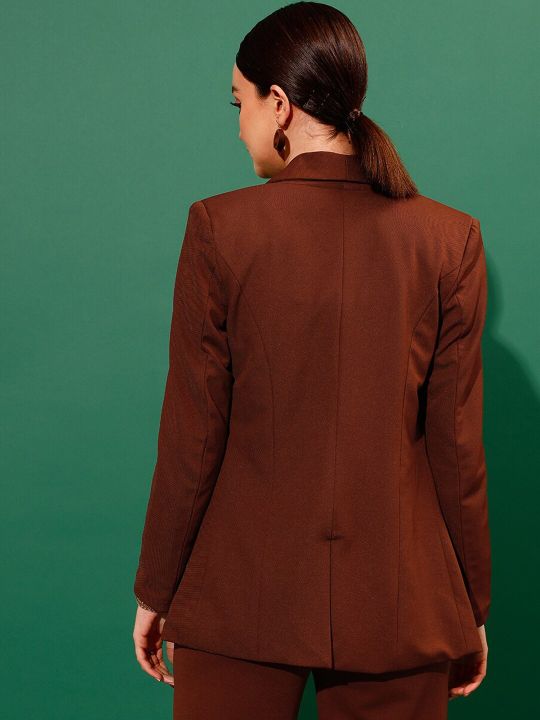 STREET 9 Shawl Collar Slim-Fit Single-Breasted Formal Blazer