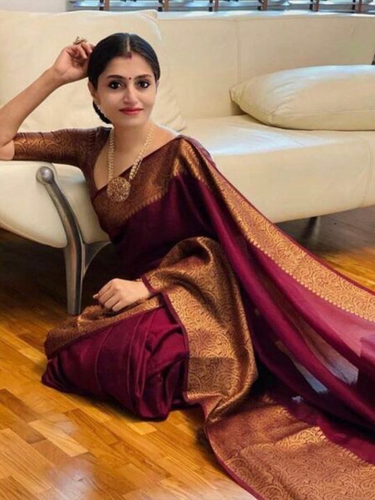 TIEXA Zari Pure Silk Banarasi Saree