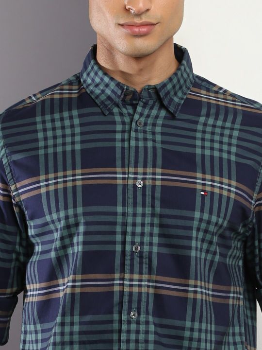 Tommy Hilfiger Tartan Checked Oxford Weave Casual Shirt