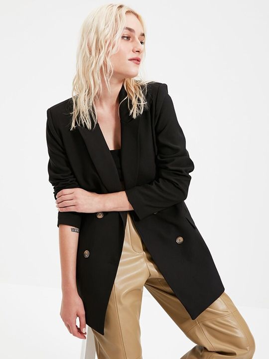 Trendyol Longline Double Breasted Blazer