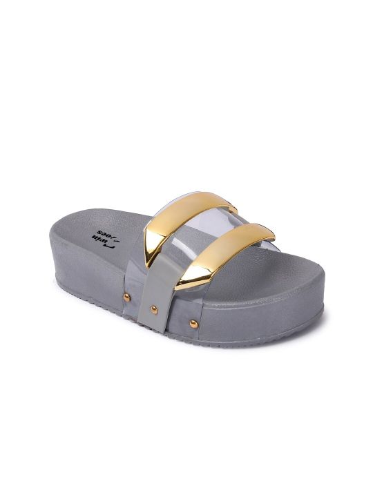 TWIN TOES Women Embellished Sliders