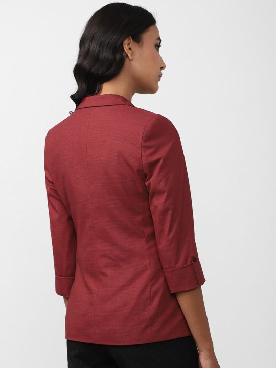 Van Heusen Woman Women Self-Design Pure Cotton Blazers