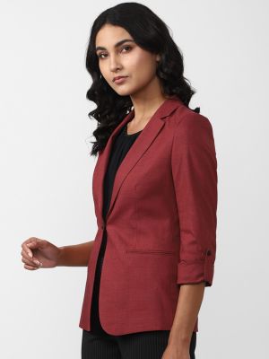 Van Heusen Woman Women Self-Design Pure Cotton Blazers