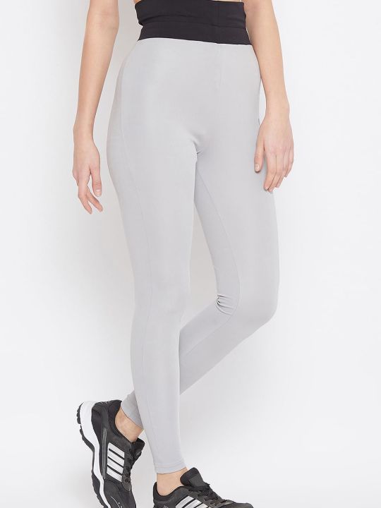 Activewear Ankle Length Tights in Grey