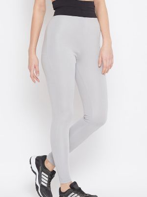 Activewear Ankle Length Tights in Grey