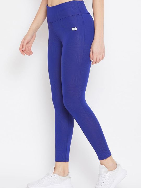 Activewear Ankle Length Tights in Royal Blue