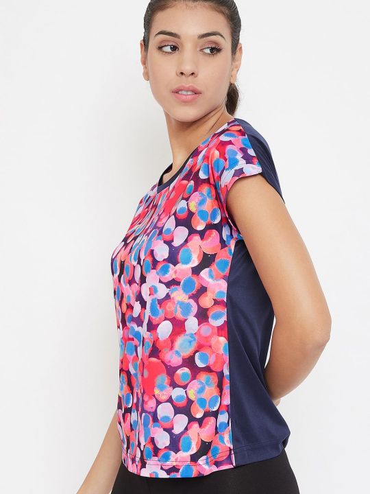 Comfort Fit Active Printed T-shirt in Multicolour